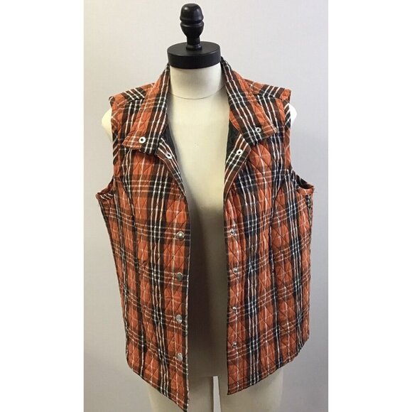 Womans Baxter and Wells Plaid Size Small Vest - Picture 2 of 3